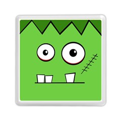 Halloween Frankenstein - Green Memory Card Reader (square) 