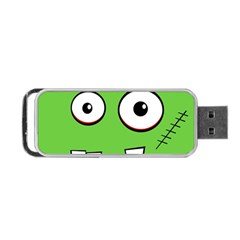 Halloween Frankenstein - Green Portable Usb Flash (one Side)