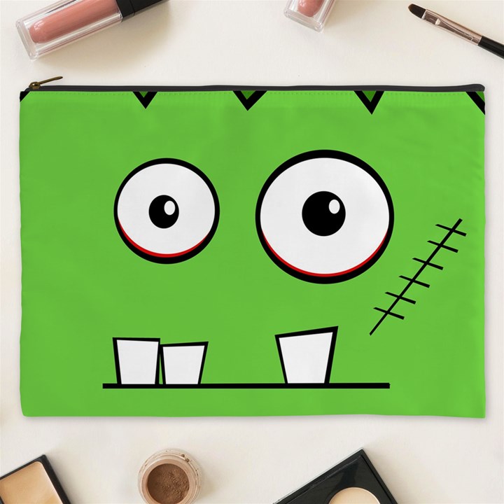 Halloween Frankenstein - green Cosmetic Bag (XXXL) 