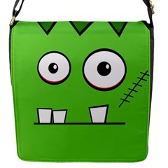 Halloween Frankenstein - green Flap Messenger Bag (S)