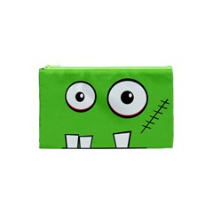 Halloween Frankenstein - Green Cosmetic Bag (xs) by Valentinaart