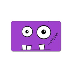 Halloween Frankenstein - Purple Magnet (name Card) by Valentinaart