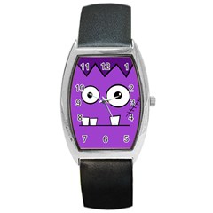 Halloween Frankenstein - Purple Barrel Style Metal Watch by Valentinaart