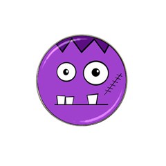 Halloween Frankenstein - Purple Hat Clip Ball Marker by Valentinaart