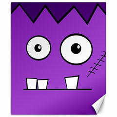 Halloween Frankenstein - Purple Canvas 8  X 10 