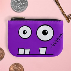 Halloween Frankenstein - Purple Mini Coin Purses by Valentinaart