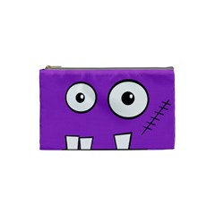 Halloween Frankenstein - Purple Cosmetic Bag (small)  by Valentinaart