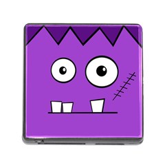 Halloween Frankenstein - Purple Memory Card Reader (square)