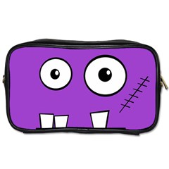 Halloween Frankenstein - Purple Toiletries Bags 2-side by Valentinaart