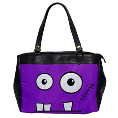 Halloween Frankenstein - Purple Office Handbags by Valentinaart