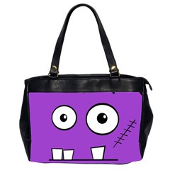 Halloween Frankenstein - Purple Office Handbags (2 Sides) 