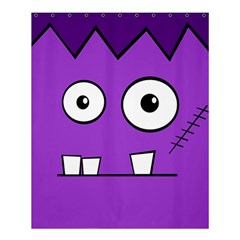 Halloween Frankenstein - Purple Shower Curtain 60  X 72  (medium) 