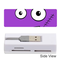 Halloween Frankenstein - Purple Memory Card Reader (stick) 