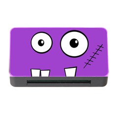 Halloween Frankenstein - Purple Memory Card Reader With Cf by Valentinaart