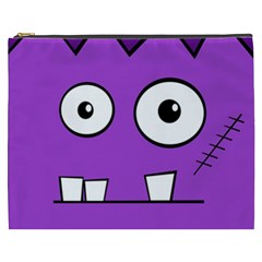 Halloween Frankenstein - Purple Cosmetic Bag (xxxl)  by Valentinaart