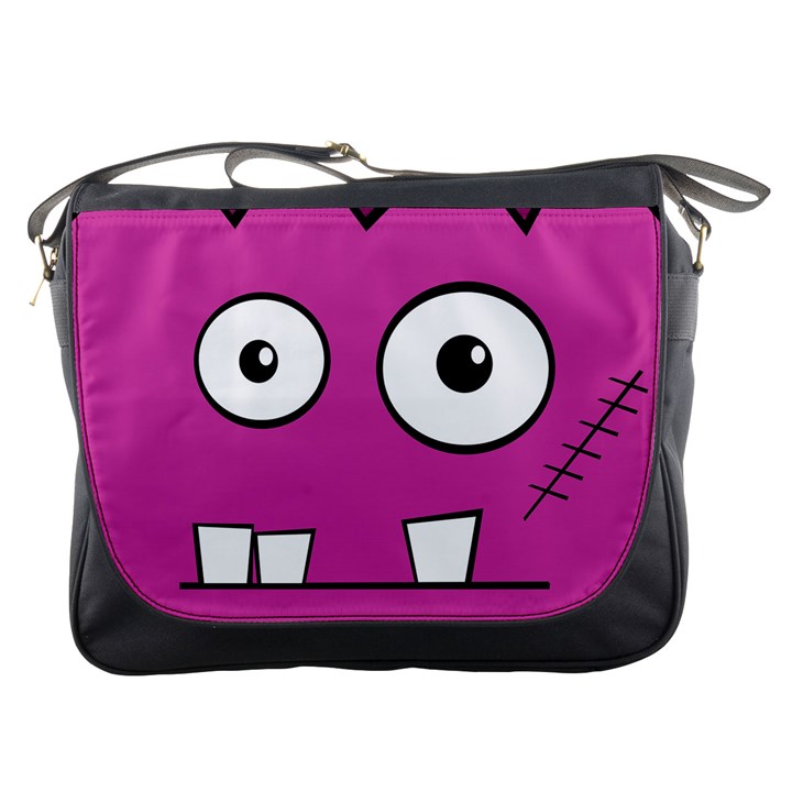 Halloween Frankenstein - pink Messenger Bags