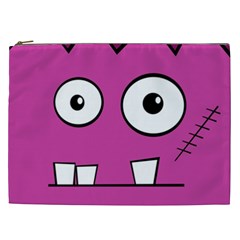 Halloween Frankenstein - pink Cosmetic Bag (XXL) 