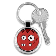 Halloween Frankenstein - Red Key Chains (round) 