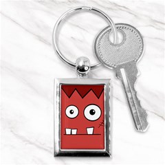 Halloween Frankenstein - Red Key Chains (rectangle)  by Valentinaart