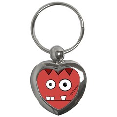 Halloween Frankenstein - Red Key Chains (heart) 