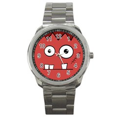 Halloween Frankenstein - Red Sport Metal Watch