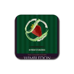 Wimbledon 2016  Rubber Coaster (square)  by AnshK