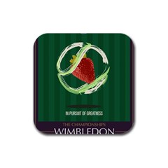 Wimbledon 2016  Rubber Square Coaster (4 Pack) 