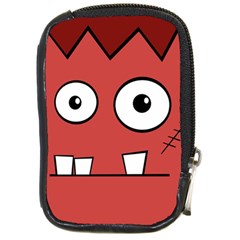 Halloween Frankenstein - Red Compact Camera Cases by Valentinaart