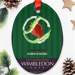 Wimbledon 2016  Oval Ornament (two Sides) by AnshK