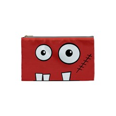 Halloween Frankenstein - Red Cosmetic Bag (small)  by Valentinaart