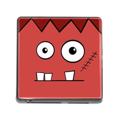 Halloween Frankenstein - Red Memory Card Reader (square)