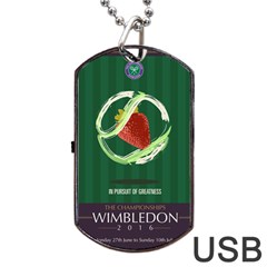 Wimbledon 2016  Dog Tag Usb Flash (one Side) by AnshK