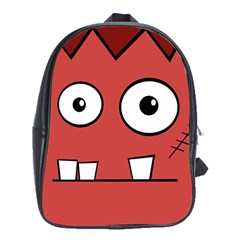 Halloween Frankenstein - Red School Bags (xl)  by Valentinaart