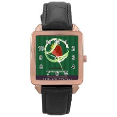 Wimbledon 2016  Rose Gold Leather Watch  by AnshK