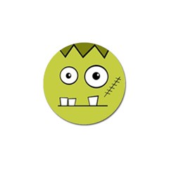 Halloween Frankenstein -yellow Golf Ball Marker (4 Pack) by Valentinaart