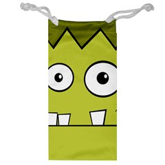 Halloween Frankenstein -yellow Jewelry Bags by Valentinaart