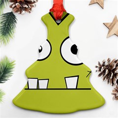 Halloween Frankenstein -yellow Ornament (christmas Tree)