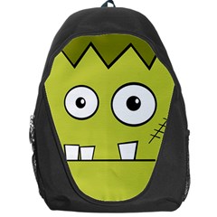 Halloween Frankenstein -yellow Backpack Bag by Valentinaart