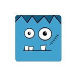 Halloween Frankenstein - Blue Square Magnet Front