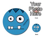 Halloween Frankenstein - Blue Multi-purpose Cards (Round)  Back 29