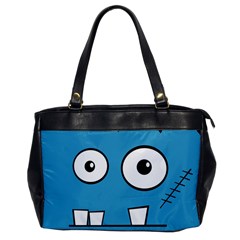 Halloween Frankenstein - Blue Office Handbags by Valentinaart