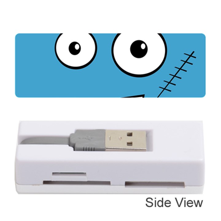 Halloween Frankenstein - Blue Memory Card Reader (Stick) 