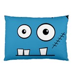 Halloween Frankenstein - Blue Pillow Case (Two Sides) Front