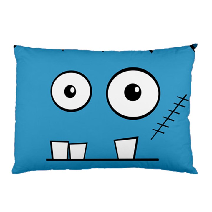 Halloween Frankenstein - Blue Pillow Case (Two Sides)