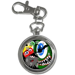 Halloween Monsters Key Chain Watches by Valentinaart