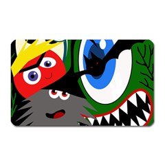 Halloween Monsters Magnet (rectangular) by Valentinaart