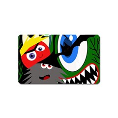 Halloween Monsters Magnet (name Card) by Valentinaart