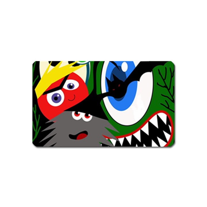 Halloween monsters Magnet (Name Card)