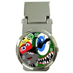 Halloween monsters Money Clip Watches Front