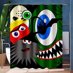 Halloween Monsters Shower Curtain 60  X 72  (medium)  by Valentinaart